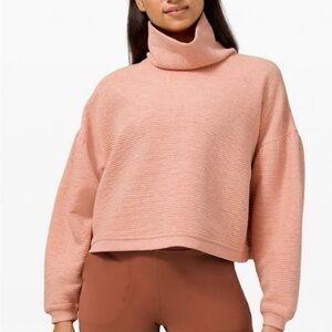 Lululemon Cropped Turtleneck in Pink